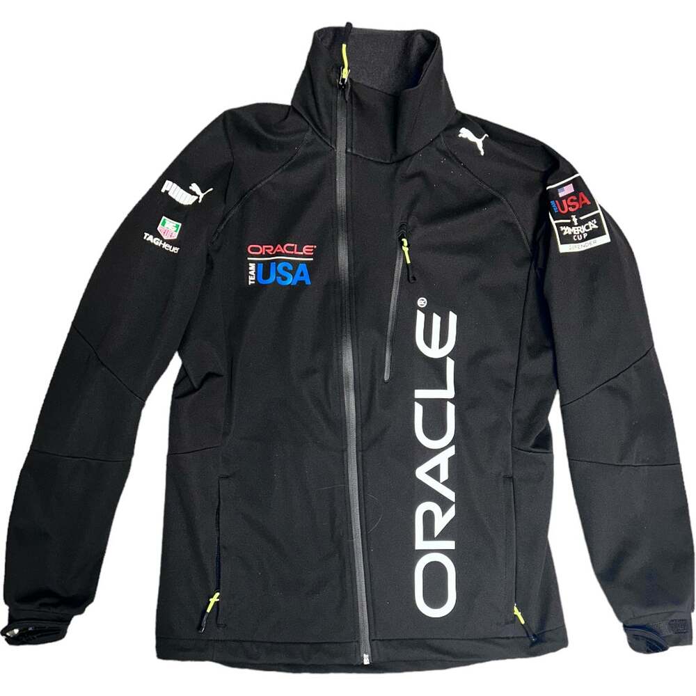 NWOT Puma Black Oracle Team USA America's Cup Hooded Coat CM1-168 Men’s Small
